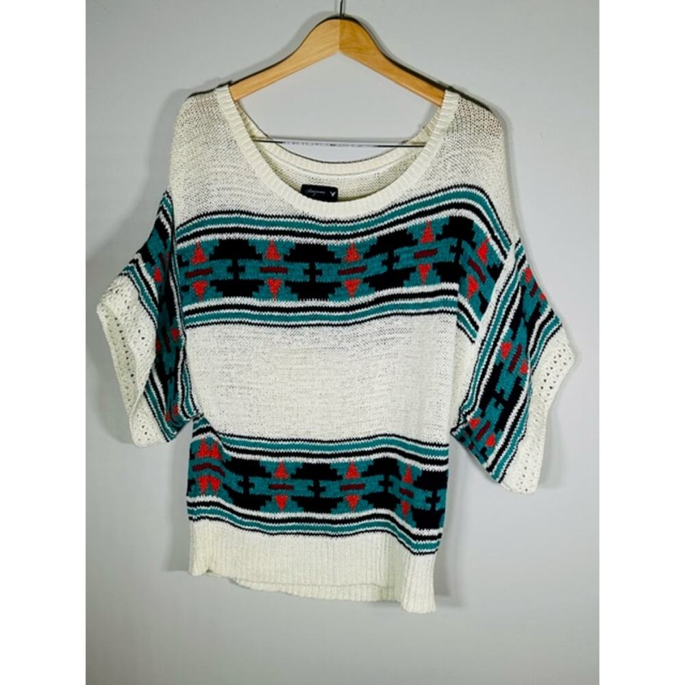 American Eagle Outfitters Crop Southwestern Women's Large Sweater